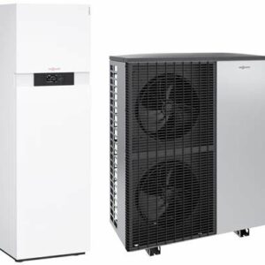Viessmann kompaktna dizalica topline zrak/voda Vitocal 222-S u split  izvedbi, tip AWBT(-E)(-AC), s integriranim spremnikom  PTV-a volumena 210 litara. C10 kw 400v